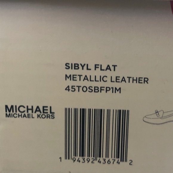 Brand New Michael Kors Sibyl Metallic Flat Loafer - Picture 6 of 7